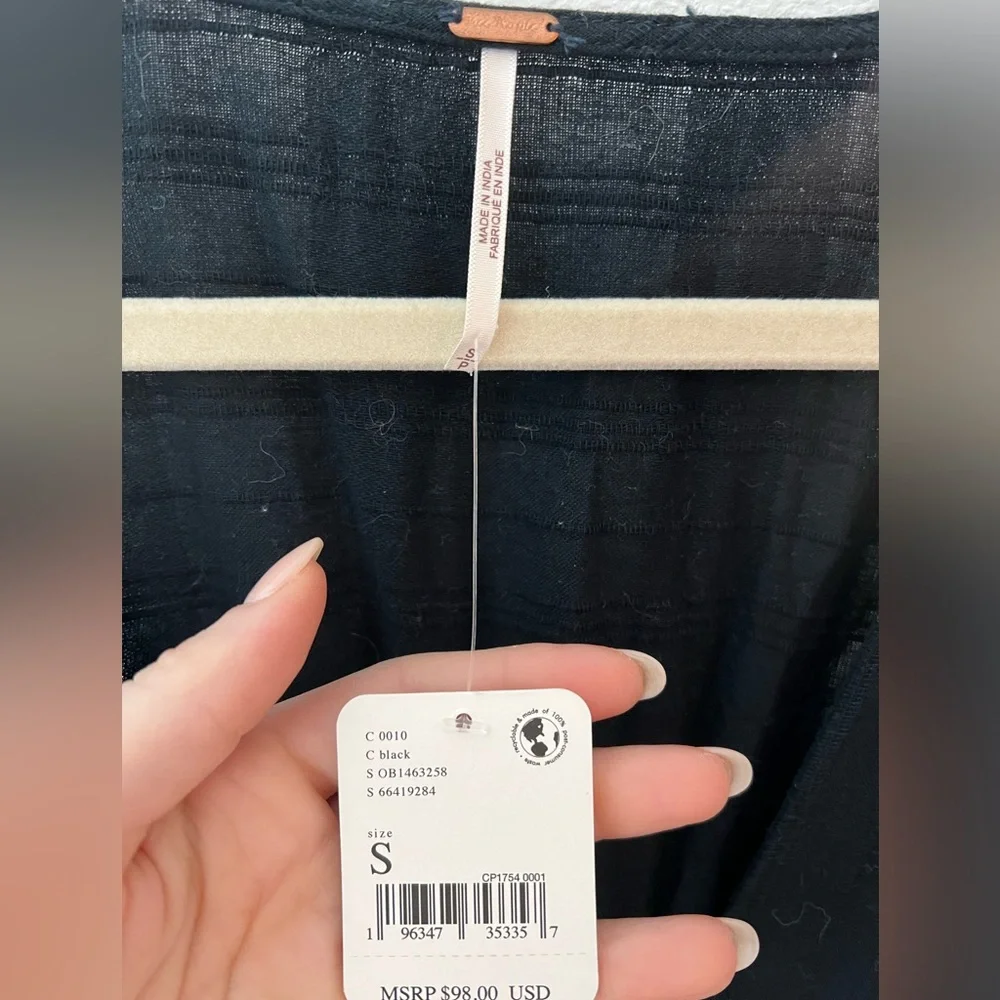 NWT Free People cap sleeve cotton lightweight dress size S - SOLD OUT - Picture 4 of 6